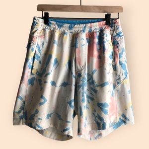 Birddogs Birddaroos Tie Dye Shorts MENS Medium Athletic Athleisure Lined Summer